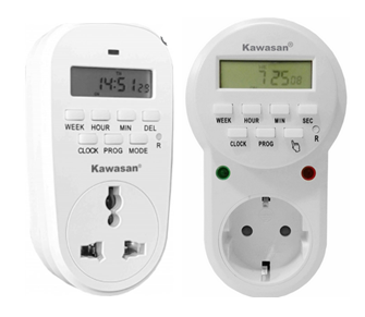 CÔNG TẮC HẸN GIỜ Ổ CẮM –  DẠNG KỸ THUẬT SỐ KW- TGE 2D